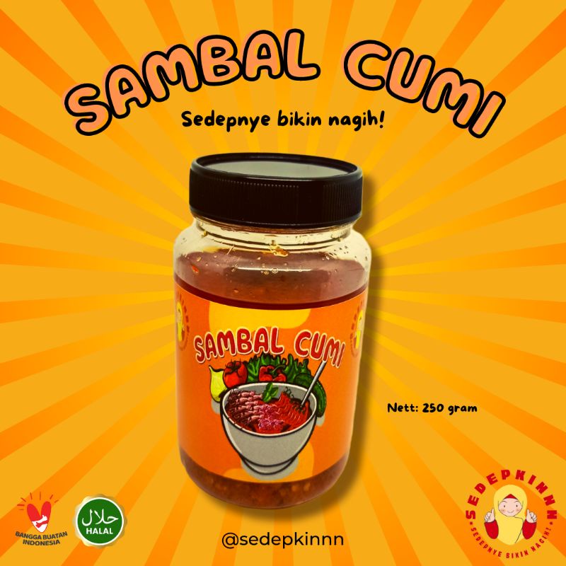 

SEDEPKINNN - SAMBAL CUMI | HALAL | TANPA MSG, TANPA PEWARNA, TANPA PENGAWET