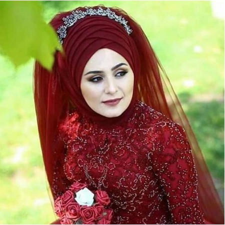 HIJAB INSTAN PENGANTIN / HIJAB PENGANTIN TURKI / KERUDUNG AKAD-2