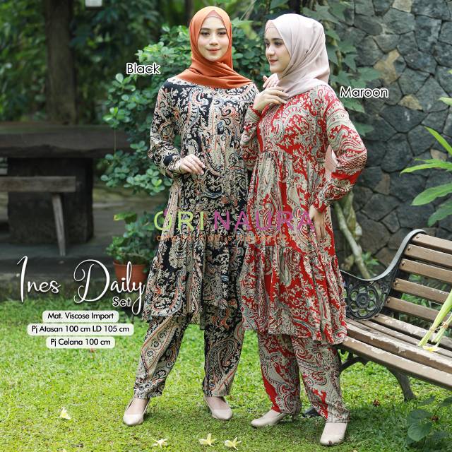 INES DAILY SET SETELAN PANT DAN TUNIK BY ORI NAURA