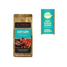 

JJ ROYAL COFFEE ACEH GAYO ARABICA FLORAL & COMPLEX BUBUK MURNI 200GR