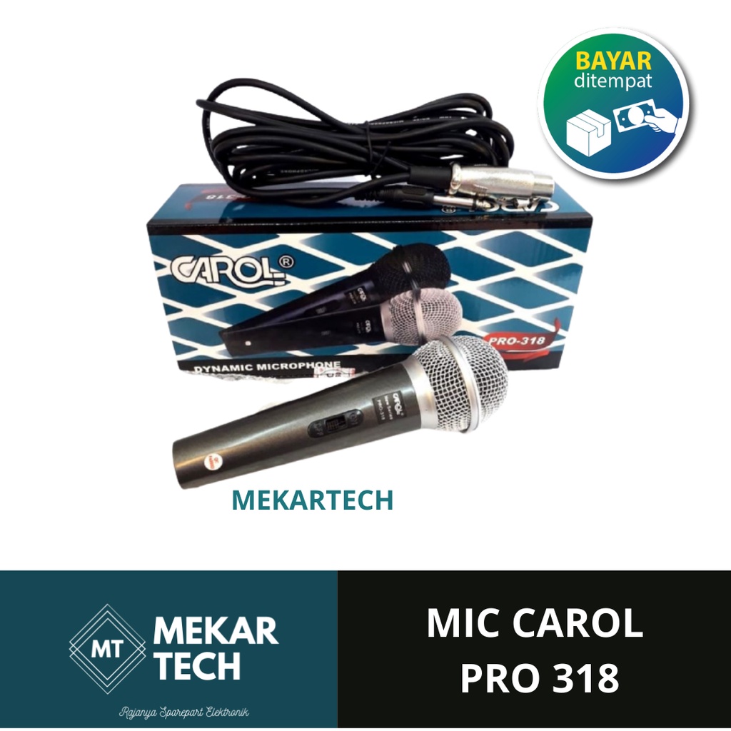 MICROPHONE KABEL CAROL PRO-318 MIC CAROL PRO 318