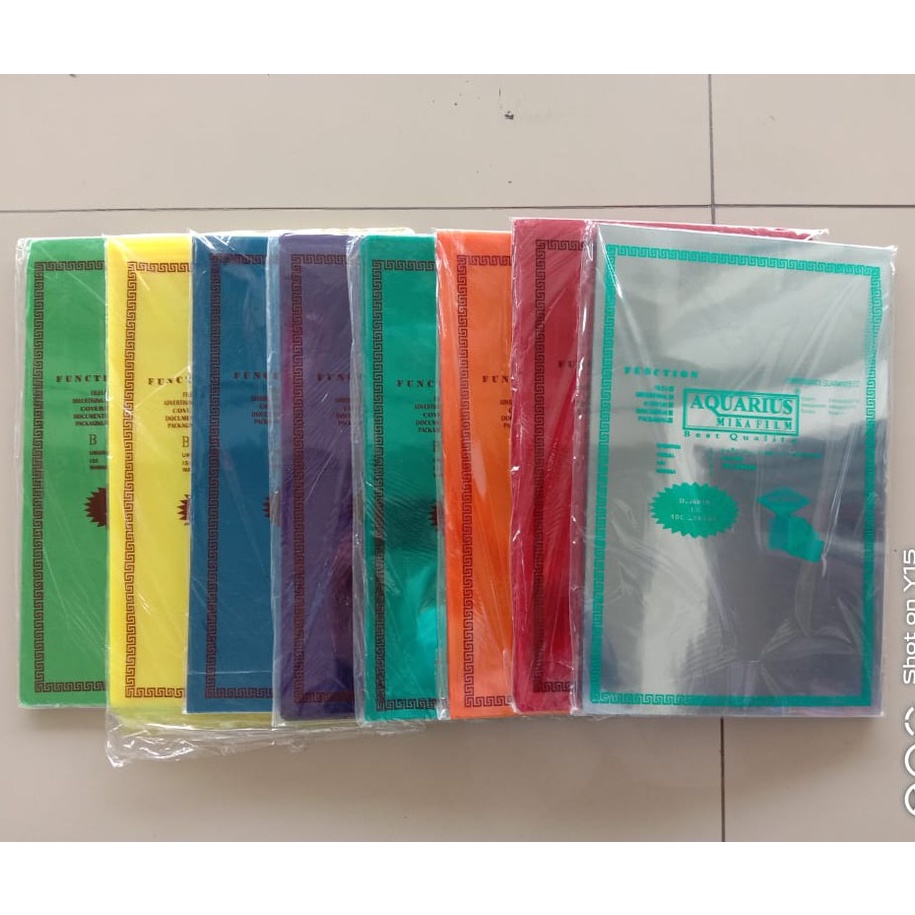 

MIKA PLASTIK JILID UKURAN FOLIO/F4 Min.order15 lembar tebal 0.10mm