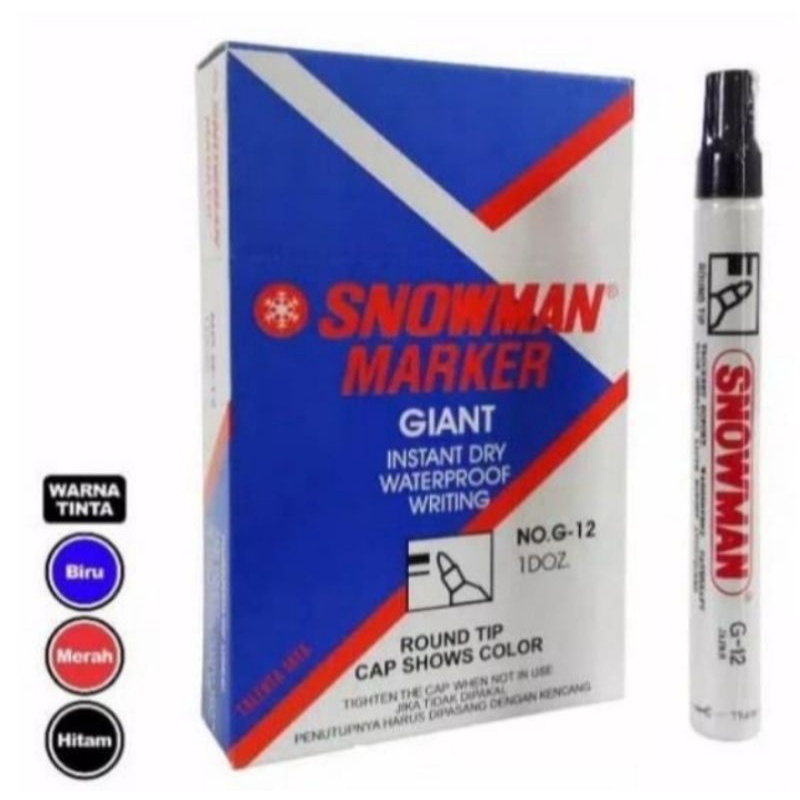 

SPIDOL PERMANEN/SPIDOL MARKING MERK SNOWMAN