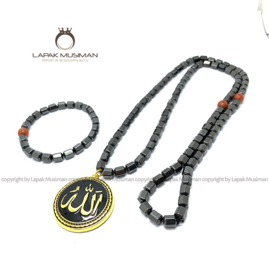 [Bayar di Tempat] Kalung Tasbih Magnetic Korea Terapi Kesehatan Pria Wanita 99 Butir