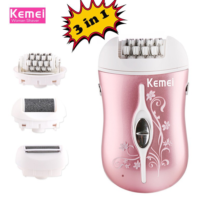 

Kemei Epilator Listrik Hair Remover Lady Depilador Shaver Removal untuk Wanita Perawatan Kaki