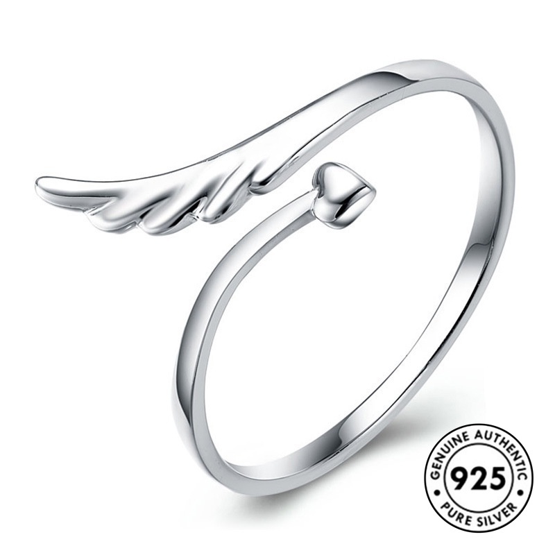 Cincin Sterling Silver 925 Model Sayap Untuk Wanita