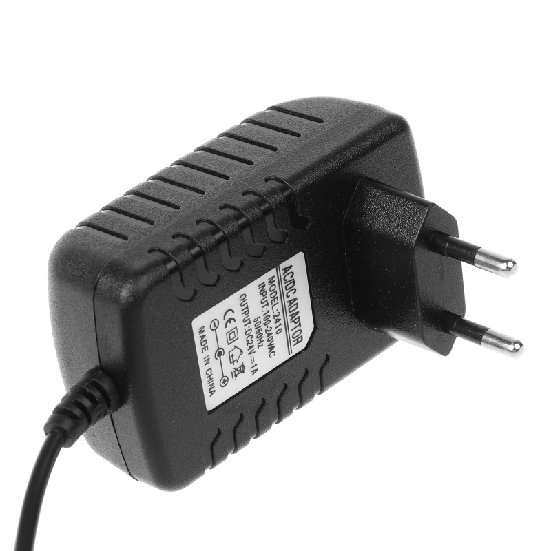 Btsg Terbaru Hot EU Plug AC 110V 220V Converter DC 24V 1A 5.5mmx2.1mm Server Power Supply Adapter