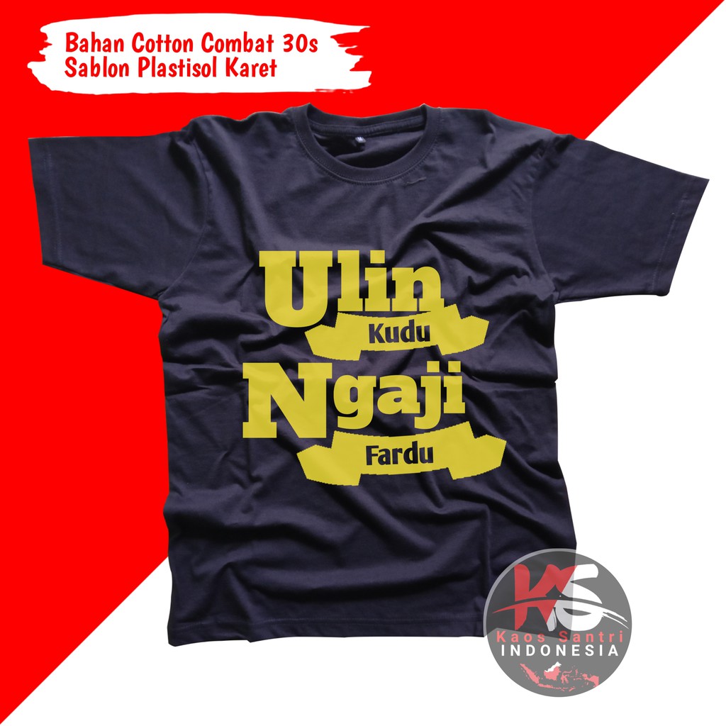 KAOS SANTRI // KAOS SANTRI SALAFI // KAOS DAKWAH // KAOS MUSLIM // KAOS DISTRO // KODE B-B3 LENGAN PENDEK