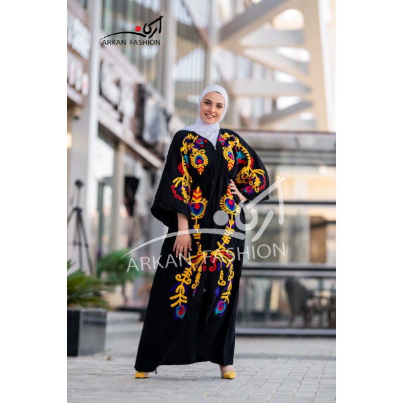 JALABIYA KATUN BORDIR SULAM ORIGINAL MESIR