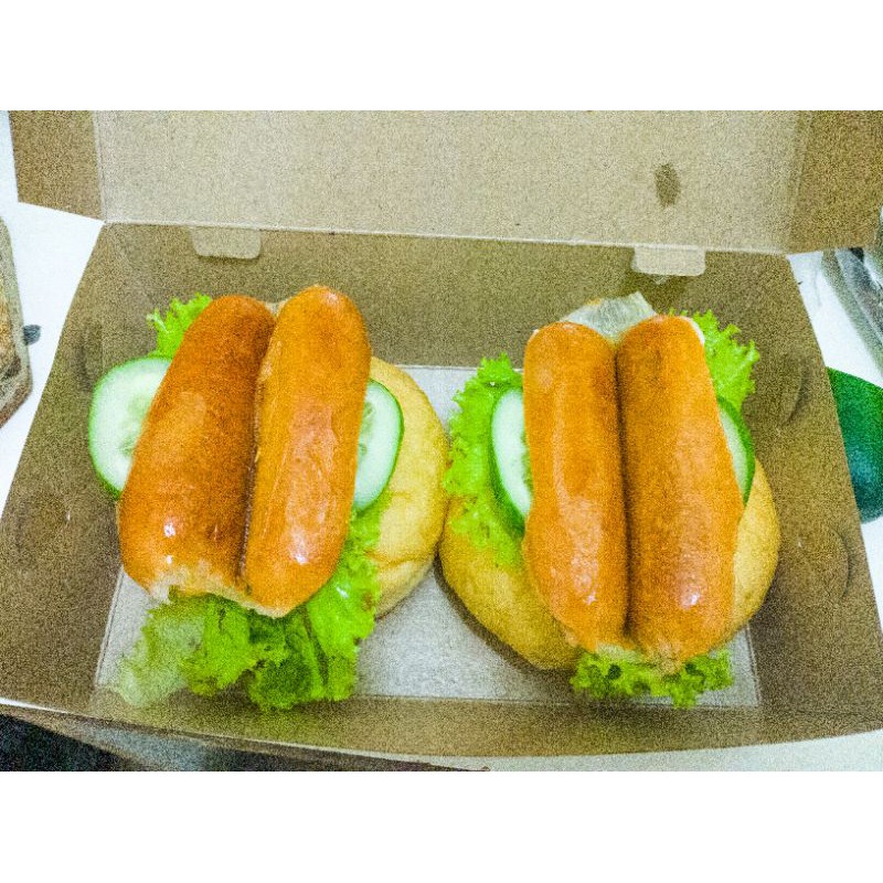 Donat burger sosis 2pc