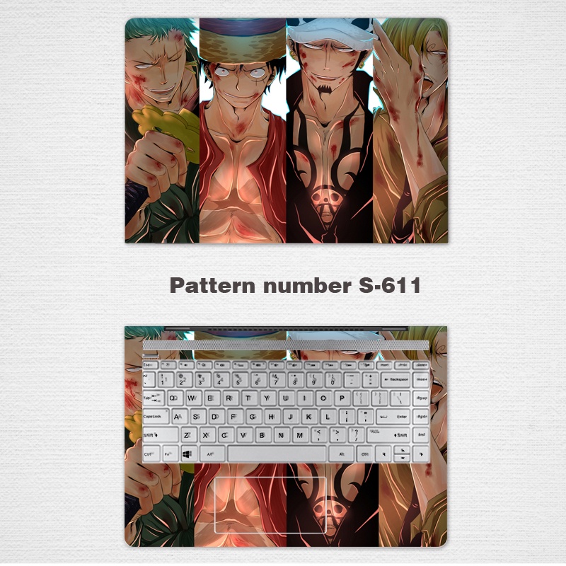 2pcs Stiker Laptop UNIVERSAL Motif one piece Bahan VINYL 12 13 14 15.6 Inch Untuk HP 14-CE 13-ay 13-BE ProBook 440 G6 LGBT