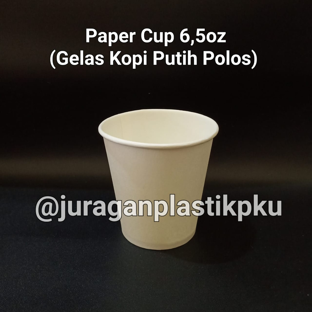 Paper Cup 6,5 oz / Gelas Kertas Kopi Espresso / Jasuke | Putih Polos 6 oz 6oz Motif Corn