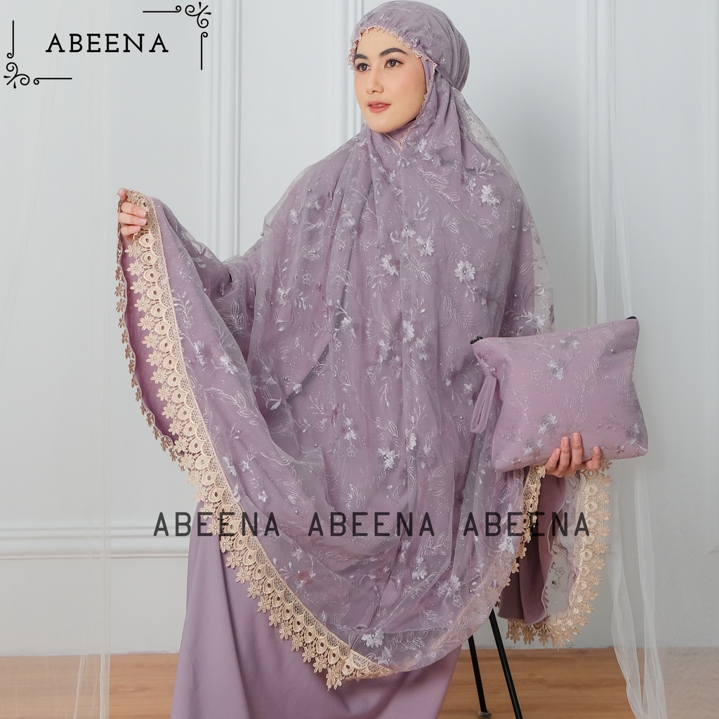 Mukena Dewasa Brokat Premium 2 Layer - Mukena Brukat Mewah