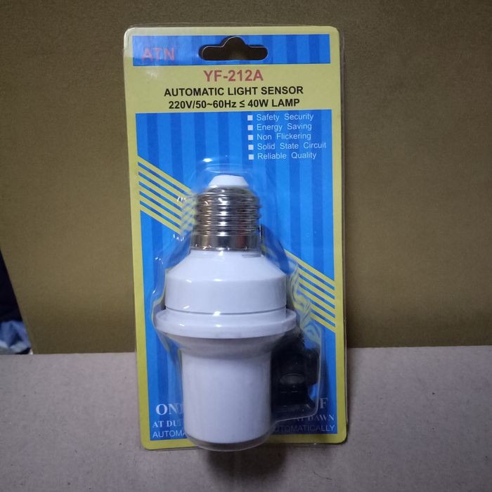 Sensor Lampu Otomatis Merk ATN 212A  40 watt Fitting Sensor Cahaya Otomatis