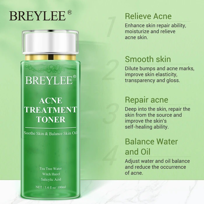 [BPOM] BREYLEE ACNE TREATMENT SERIES |TEA TREE ESSENTIAL [CLEANSER | TONER | PAD | GEL | SOAP]