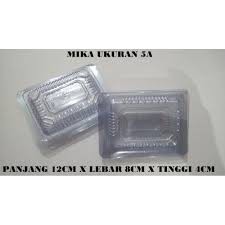 plastik kotak mika kue 5A isi 25pcs