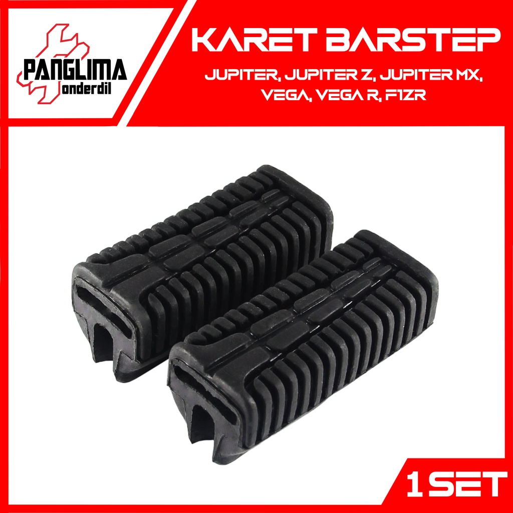 Karet Barstep Depan Jupiter Lama-MX-Z &amp; Vega Old-R-R New-ZR &amp; Force 1-F1ZR-F1 ZR &amp; RX King Footstep-Foot-Kaki-Bar Step Injekan 1 Set-2 Pcs