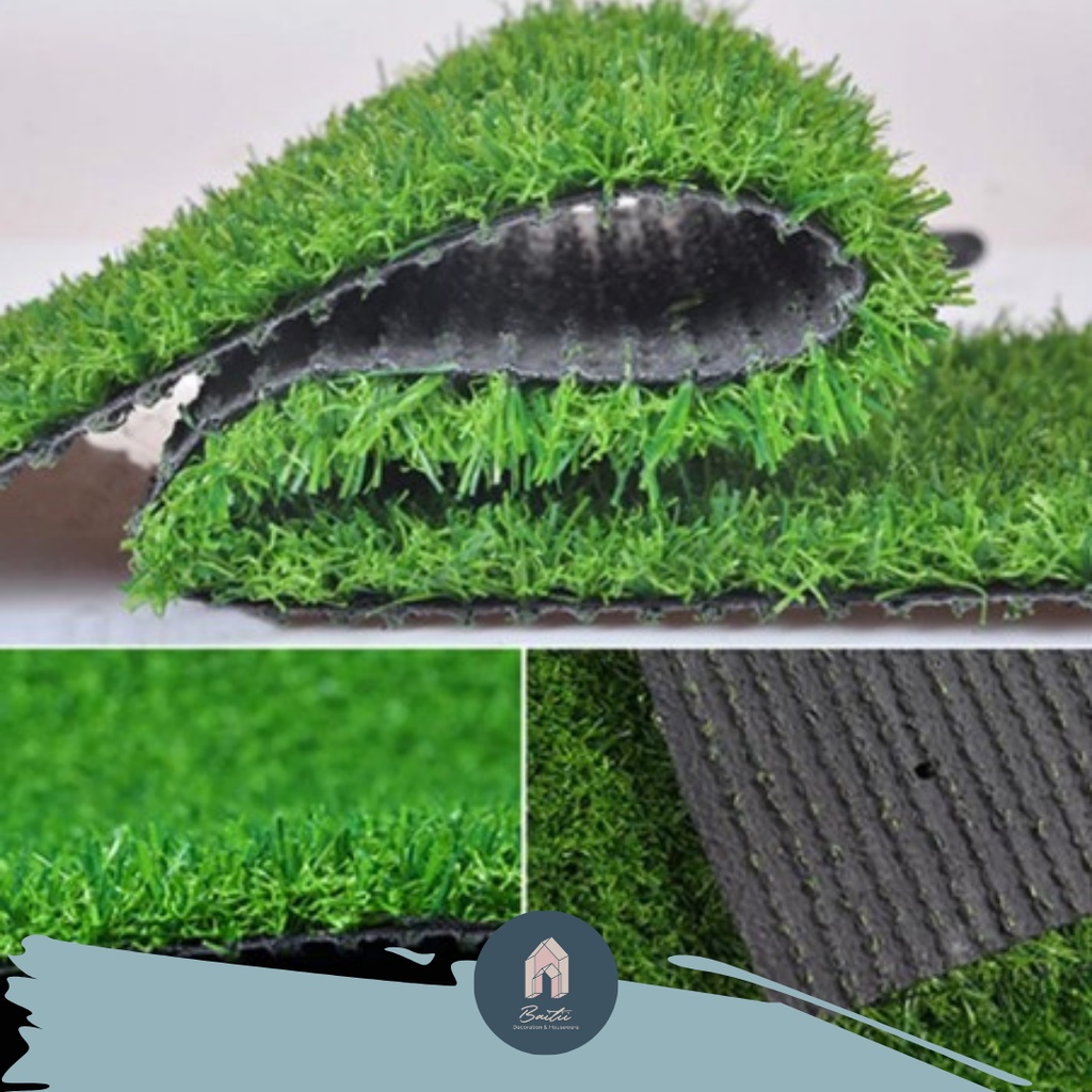 BAITII KARPET RUMPUT TEBAL 25mm LANTAI FUTSAL OUTDOOR INDOOR PER METER2/KARPET SINTETIS RUMPUT MINI 