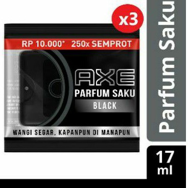 Axe Pocket Parfum Saku Black 17ml isi 3 pcs