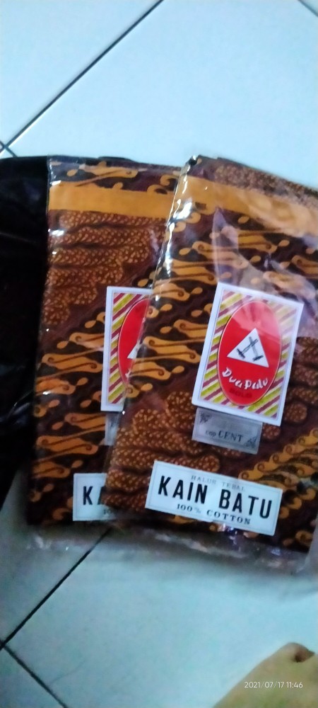 Kain Batik / Kain Panjang Dua Palu Solo Cap Cent 1.9 X 1 Meter