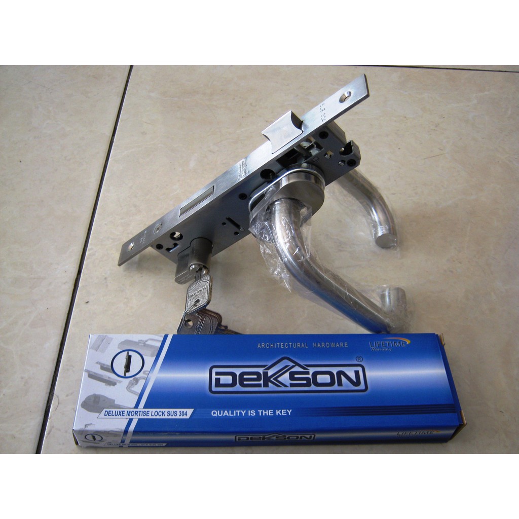 Kunci Pintu Swing Aluminium Kaca 84030 IL ( Lidah ) Dekson Paket Komplit