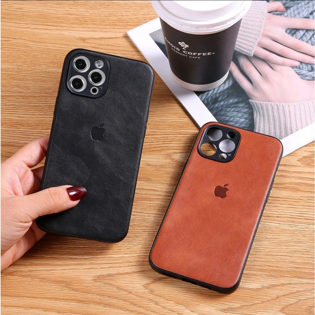 Soft Leather Kulit Emboss Apple Iphone 7 8 7 7+ 8+ SE2 X Xr Xs max 11 12 13 14 PRO MAX Case Cover Casing