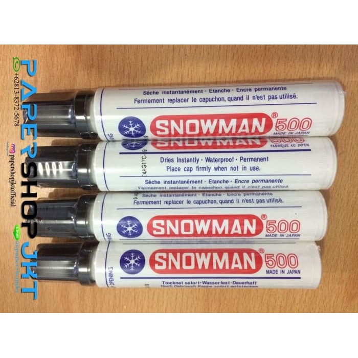 

Spidol Permanent Marker Jumbo 500 Snowman Hitam Berkualitas
