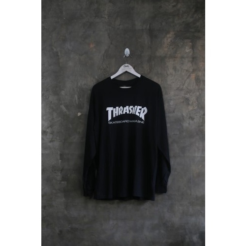 Endarfootwear - THRASHER TEES MAGAZINE BLACK LONGSLEEVE