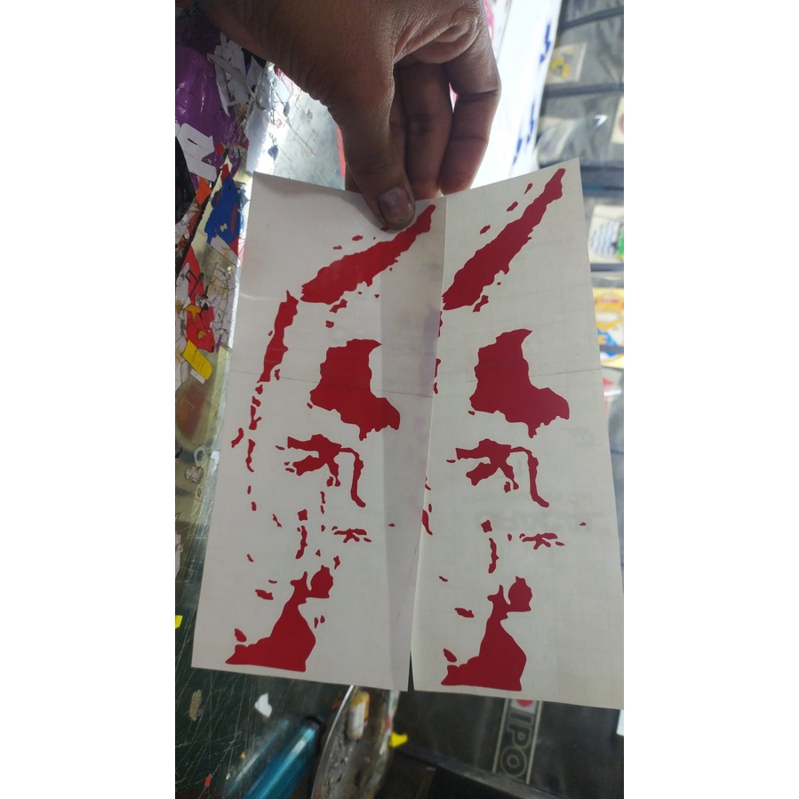 Sticker Peta nusantara indonesia Sticker PETA INDONESIA