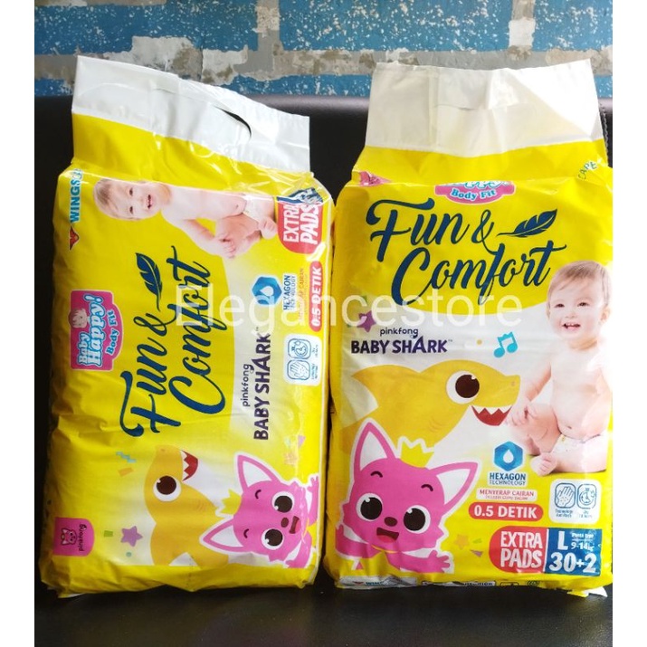 Jual Baby happy Pinkfong Baby Shark L30+2(new) | Shopee Indonesia