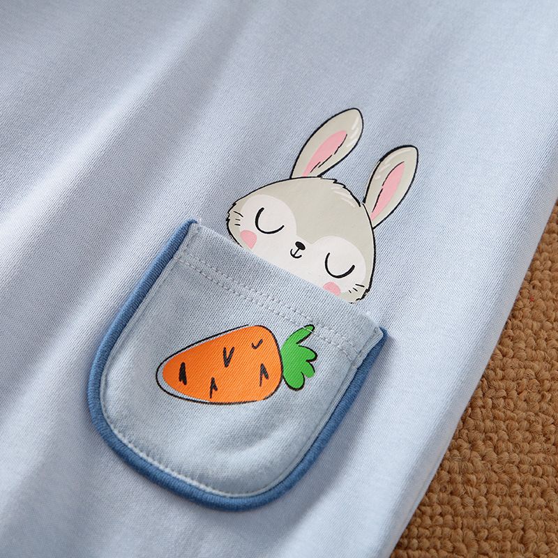 ANANAKSTORE - Baju jumper anak motif KELINCI CARROT 829 / Jumpsuit bayi IMPOR KOREA