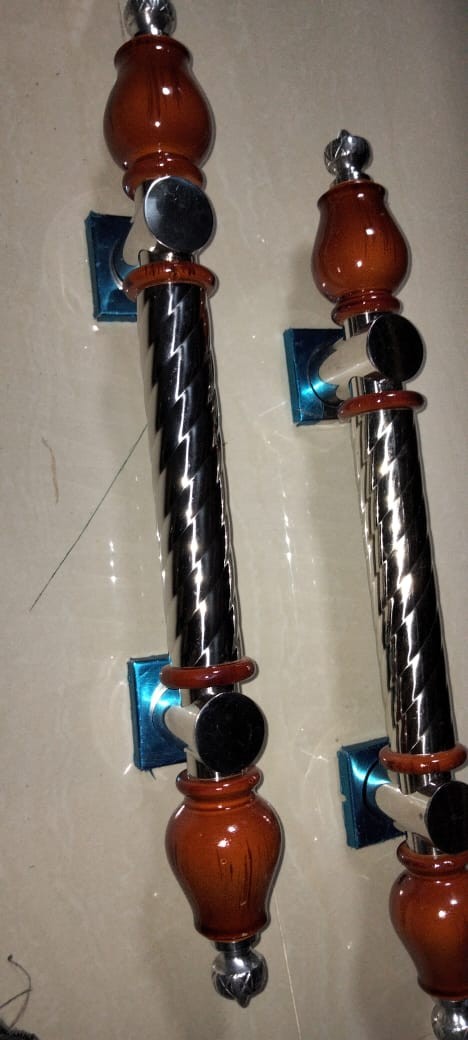 Sepaket Handel Pintu Rumah Minimalis Jambu Natural+body Kunci Pelor 1 Set