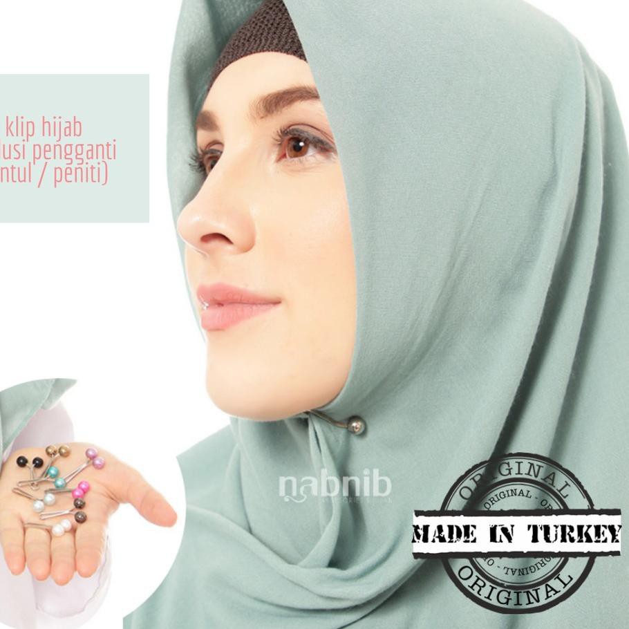 VDT klip turkey, klip hijab ori turkey per biji / clip turki ecer/satuan Terbaru