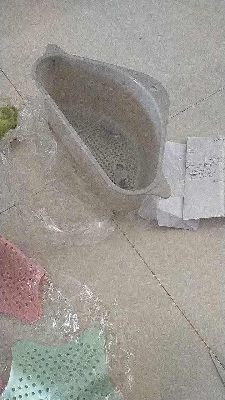 Rak Sudut Wastafel Segitiga - Rak Cuci Piring