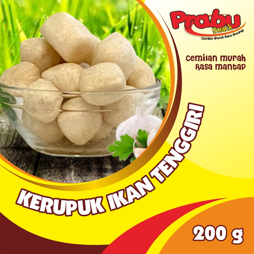 

Prabu Snack Kerupuk Ikan Tenggiri - 200 gr