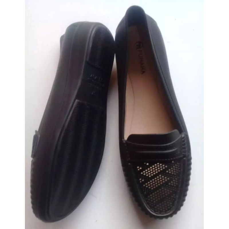 COD-Sepatu Karet Pantofel Flets wanita Fhuhaha 707