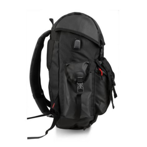 Tas Ransel Backpack Waterproof Bosky Black Zetshop