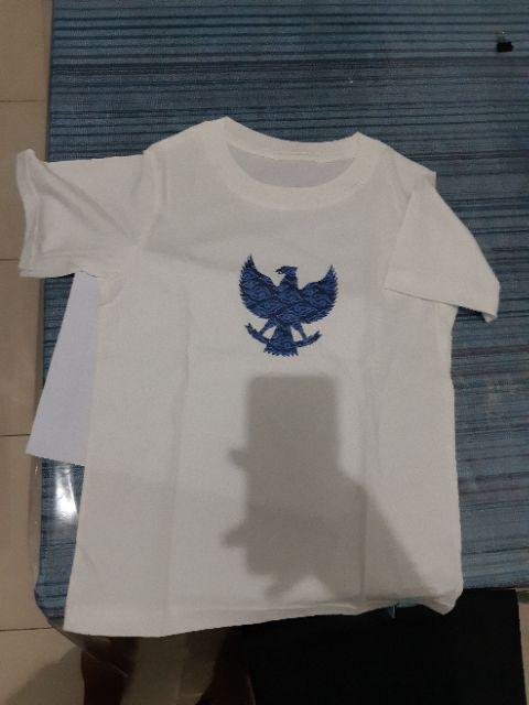 Baju Kaos Kemerdekaan Bayi Anak & Remaja Batik Garuda Indonesia 6 Bulan - 12 Tahun Katun Combed 30s