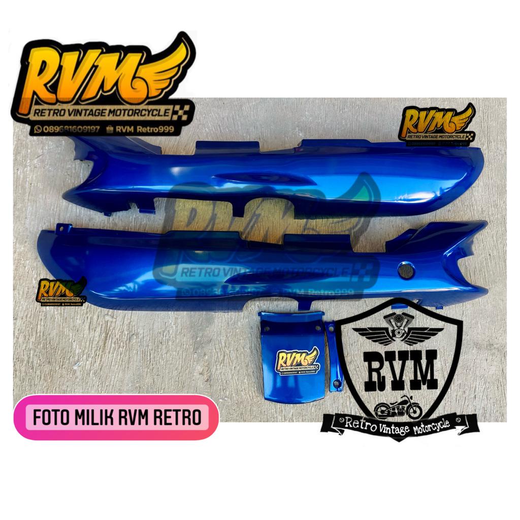 Paket body Honda Astrea Grand impressa grand tanpa striping warna biru mantulll