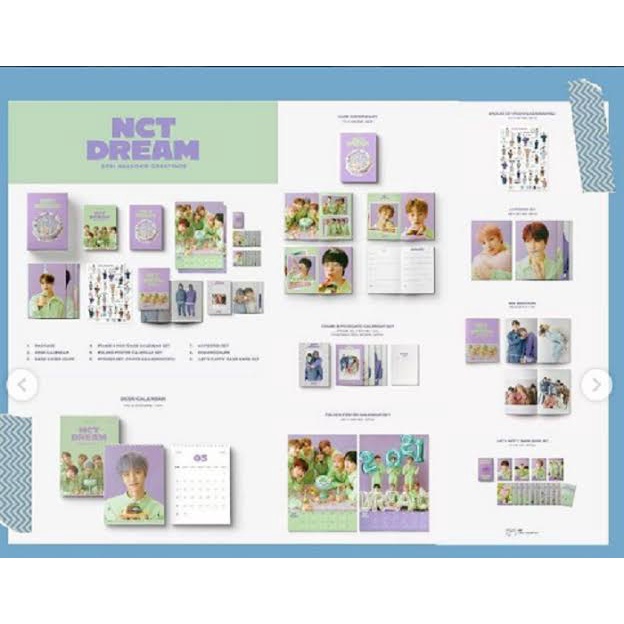 SHARING SEASON GREETING 2021 NCT DREAM MARK JENO JAEMIN CHENLE