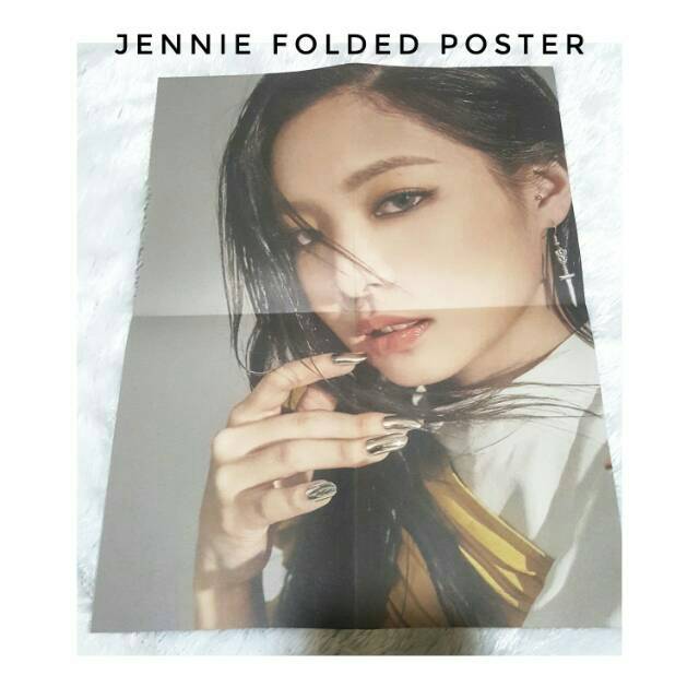 Official Jennie folded poster album blackpink kill this love