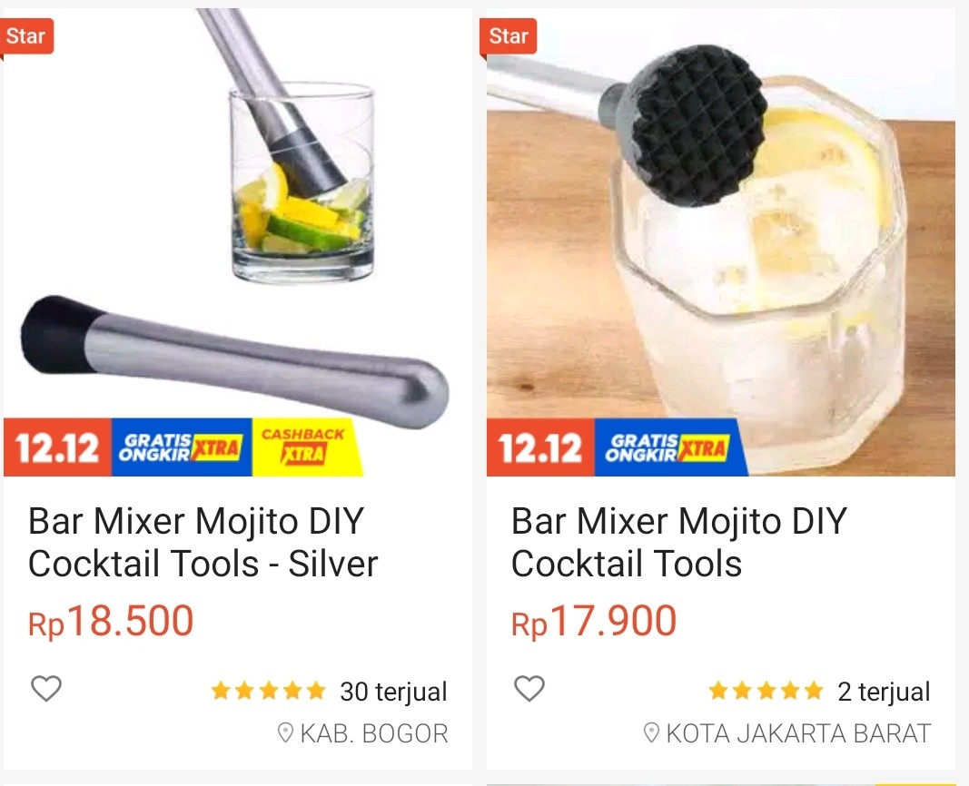 Bar Mixer Mojito Diy Cocktail Tools - Silver