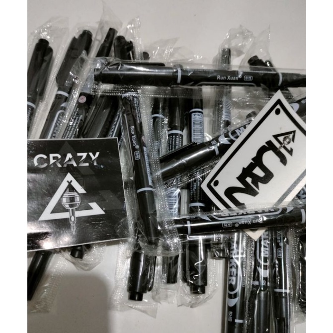 marker tattoo sulam alis spidol kusus untuk garis gambar tatto tulis sket tato alis bibir ombre