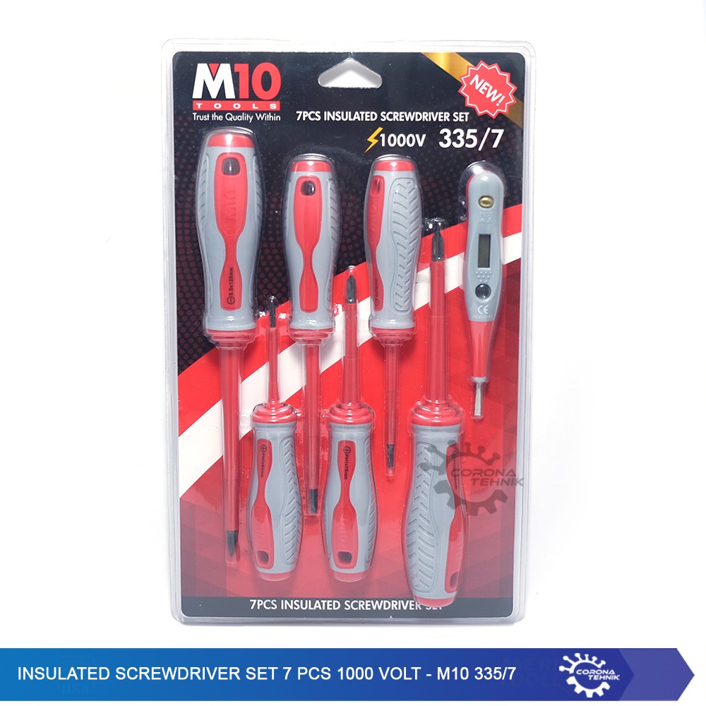 Obeng listrik Insulated Screwdriver Set 7 Pcs 1000 Volt - M10 335/7