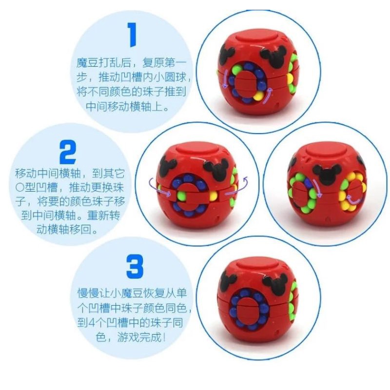 hokkiterus21 ⭐⭐⭐⭐⭐SPINNER RUBIK CUBE spiner rubic puzzle 3d gangsing anak R002