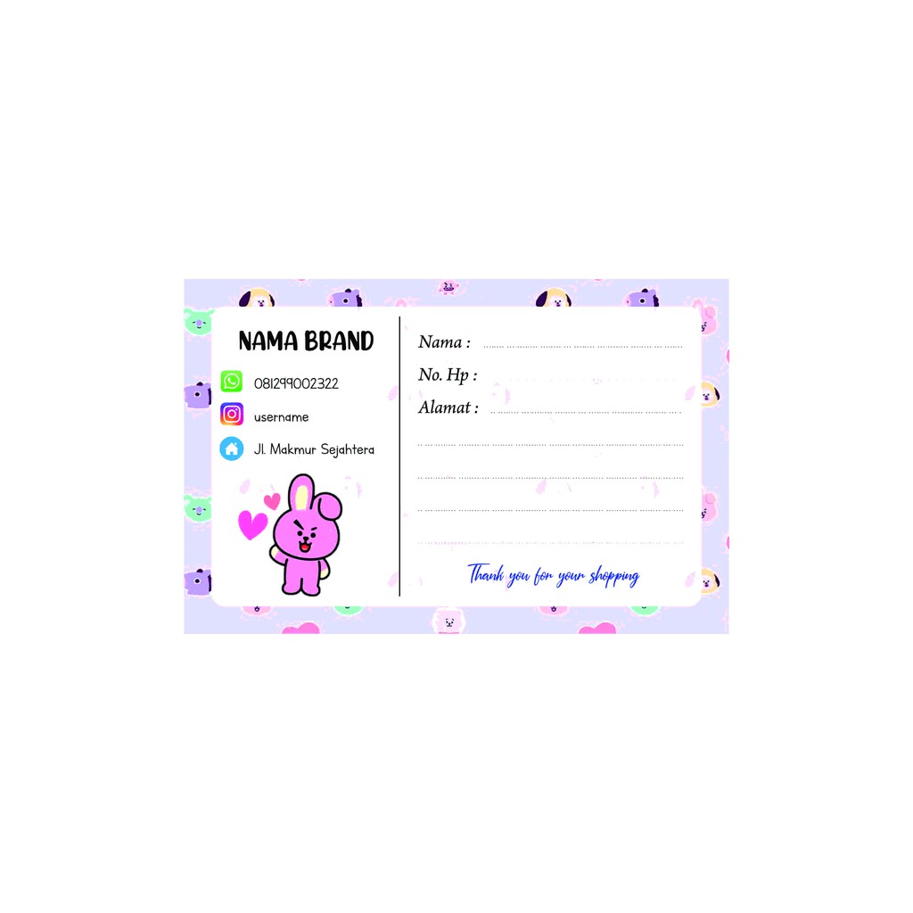 

[BISA COD] 21 pcs BT21 Label Pengiriman Olshop Murah / Stiker Pengiriman Olshop Murah SP28