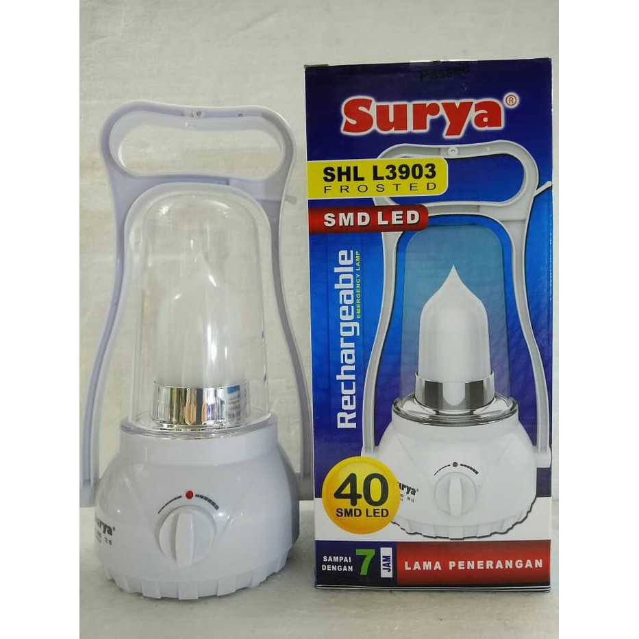 Lampu Emergency Surya SHL- 3903 Frosted