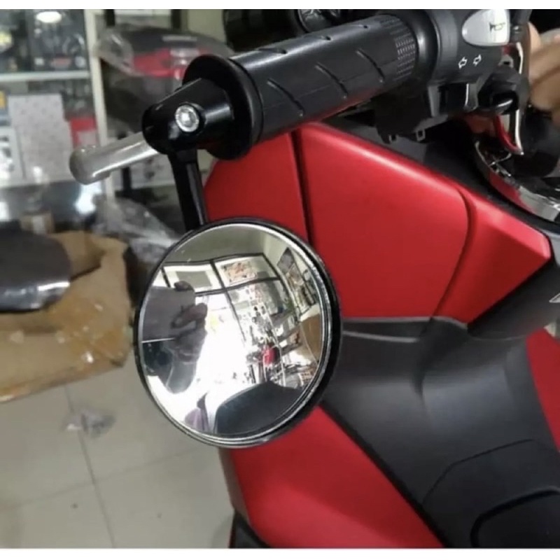 Spion jalu bulat kaca CEMBUNG UNIVERSAL PNP SEMUA MOTOR UNIVERSAL SPION JALU BULAT SET KIRI KANAN HARGA SEPASANG