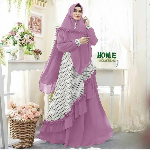 SYARI EKARIA, MOSCREPE, GAMIS HIJAB MUSLIM, MAXY DRESS