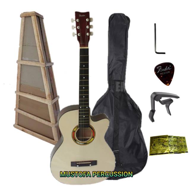 Gitar akustik costum YAMAHA tanam besi